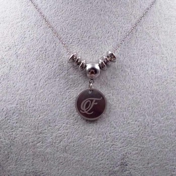 Charms lettera G tonda 18 mm 5 pezzi Charms lettera G tonda 18 mm 5 pezzi