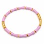 Bracciale rigido in acciaio oro rosa scuro polsi fino a 20cm conf. 1 pz