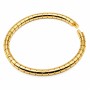Bracciale rigido in acciaio oro polsi fino a 20 cm conf. 1 pz