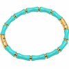 Bracciale rigido in acciaio oro smaltato tiffany conf. 1 pz