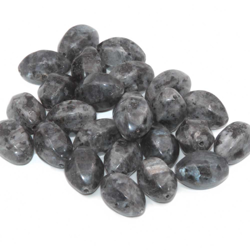 Labradorite barilotto 6 lati 18x12 mm conf. 5 pz (192-lab) - pietreeminuterie.com