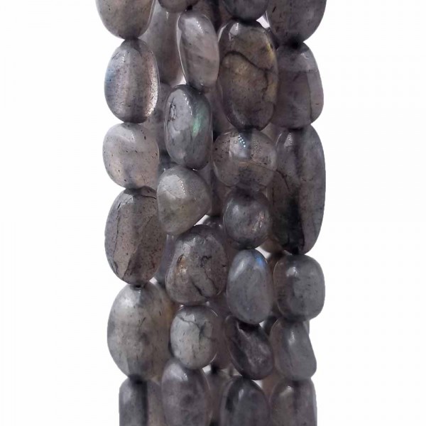 Pepite in pietra dura | Pepite labradorite scura 6/10 mm filo 40 cm - labrr32
