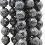 Labradorite nero larichite tonda sfac. 12 mm pacco 10 pz
