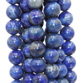 Lapislazzuli naturale con venature oro tondo 11,7 mm pacco 10 pz