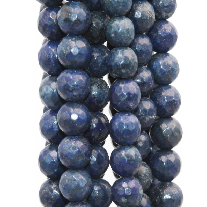 Lapislazzuli tondo sfacc. 8 mm filo 40 cm (lap098mm) - pietreeminuterie.com