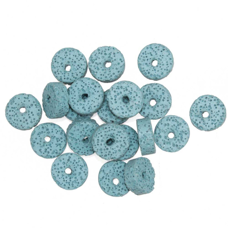 Lava gettone celeste 15x6 mm conf. da 10 pz (fc0161) - pietreeminuterie.com