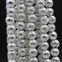 Lava tonda argento 4 mm filo 40 cm