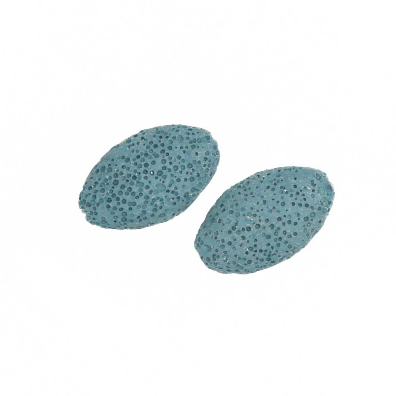 Perline di lava goccia 30x19 mm conf. 1 pz (lav-ov89) - pietreeminuterie.com