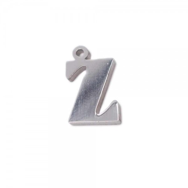 Charms Lettere | Charms lettera Z in acciaio 10.5 mm pacco 1 pz - LetteraZ1