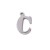 10 pezzi Charms lettera C in acciaio 10.5 mm 