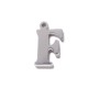 10 pezzi Charms lettera F in acciaio 10.5 mm