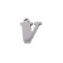 10 pezzi Charms lettera V in acciaio 10.5 mm 