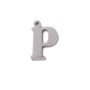 10 pezzi Charms lettera P in acciaio 10.5 mm 
