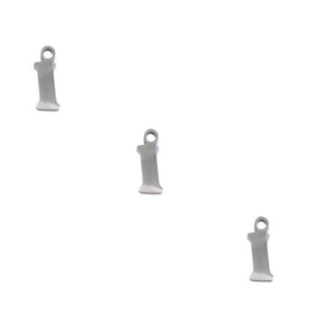 Letterina i in acciaio 6 mm pacco 5 pezzi