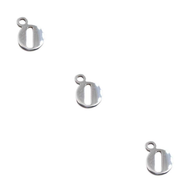 Letterina o in acciaio 6 mm pacco 5 pezzi (lett1o) - pietreeminuterie.com
