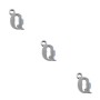 Letterina q in acciaio 6 mm pacco 5 pezzi