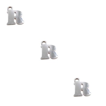 Letterina r in acciaio 6 mm pacco 5 pezzi