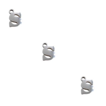 Letterina s in acciaio 6 mm pacco 5 pezzi