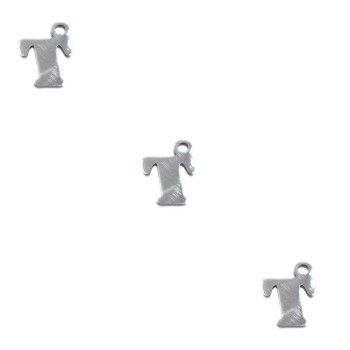 Letterina t in acciaio 6 mm pacco 5 pezzi