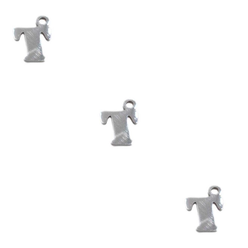 Letterina t in acciaio 6 mm pacco 5 pezzi (lett1t) - pietreeminuterie.com
