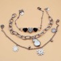 Lotto bracciali in acciaio misti 3 pezzi