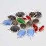 Lotto connettori misti pietre dure e cristalli 18 mm conf. 18 pz