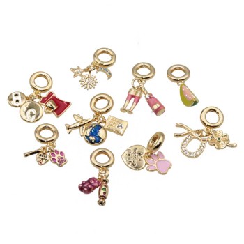 Lotto charms a grappolo misto conf. 10 pezzi Lotto charms a grappolo misto conf. 10 pezzi