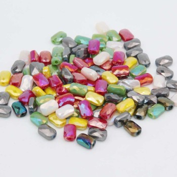 Lotto cristalli rettangolari a/b alta qualità 9x6 mm sfac. conf.30 pz Lotto cristalli rettangolari a/b alta qualità 9x6 mm sfac. conf.30 pz