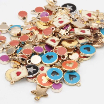 Lotto charms smaltati conf. 50 grammi