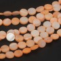 Madreperla gettone arancio 7 mm filo 40 cm