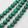 Malachite naturale grado A++ 7.5 mm tondo liscio 10 pz