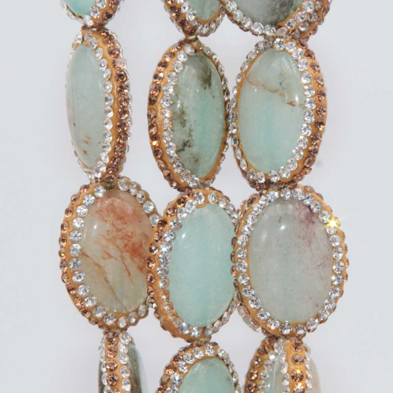 Perline marcasite amazzonite ovale grado A++ 20x16 mm conf. 1 pz - mar-sip16 - pietreeminuterie.com Perline marcasite amazzonite ovale grado A++ 20x16 mm conf. 1 pz (mar-sip16) - pietreeminuterie.com