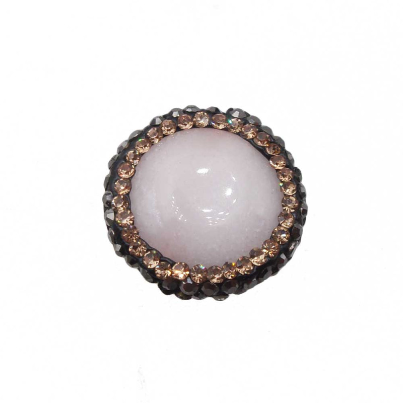 Marcasite quarzo 19 mm 1 pz (qua55mark) - pietreeminuterie.com