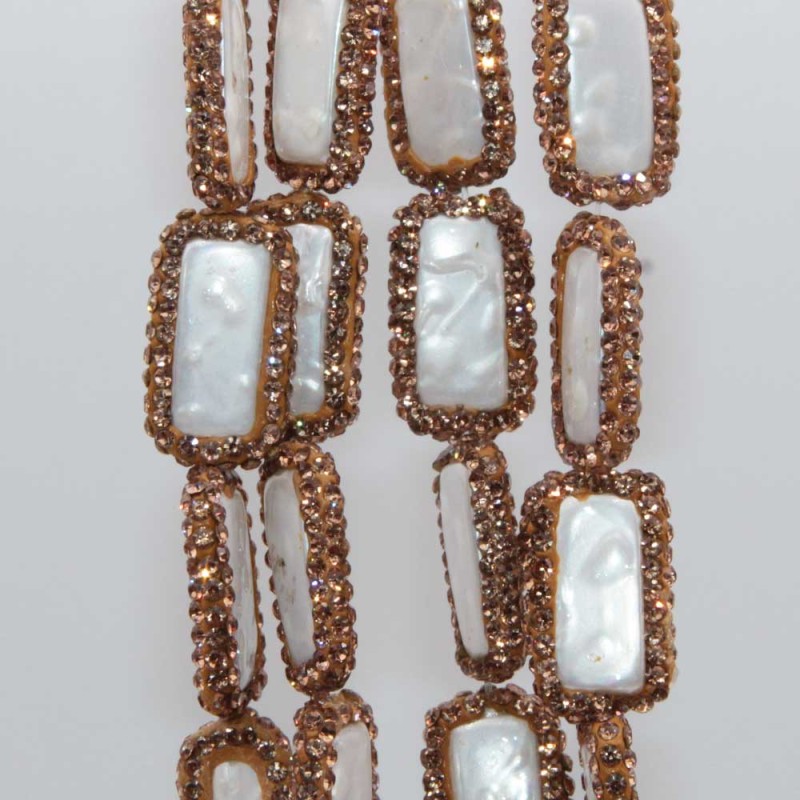 Perline marcasite perle di fiume grado A++ 22x12 mm conf. 1 pz (mar-sip11) - pietreeminuterie.com