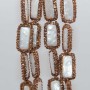 Perline marcasite perle di fiume grado A++ 22x12 mm conf. 1 pz