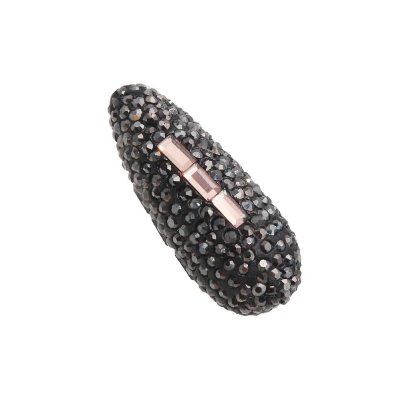 Perline pavè goccia strass ematite e champagne 34x13.5 mm 1 pz - ccia78011a - pietreeminuterie.com Perline pavè goccia strass ematite e champagne 34x13.5 mm 1 pz (ccia78011a) - pietreeminuterie.com