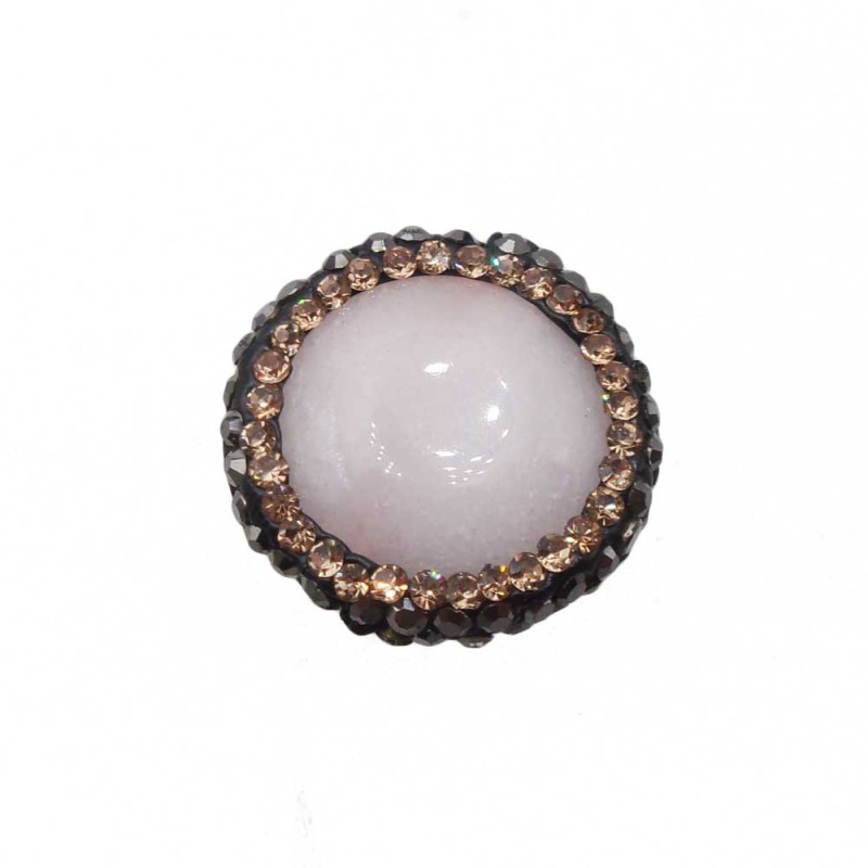 Marcasite quarzo 19 mm 1 pz - qua55mark - pietreeminuterie.com Marcasite quarzo 19 mm 1 pz (qua55mark) - pietreeminuterie.com