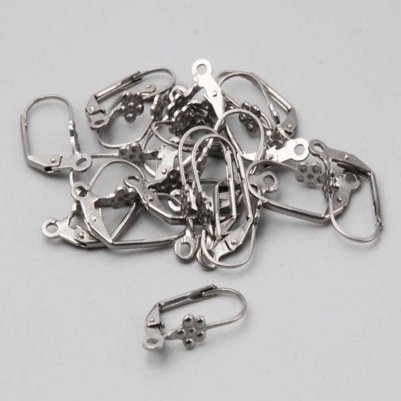 Pacco ingrorro Monachelle in acciaio 19.5 mm conf. 20 pz ( 10 coppie ) (ingmm-024) - pietreeminuterie.com