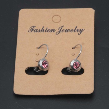 Monachelle in acciaio con strass rosa pacco 2 pz