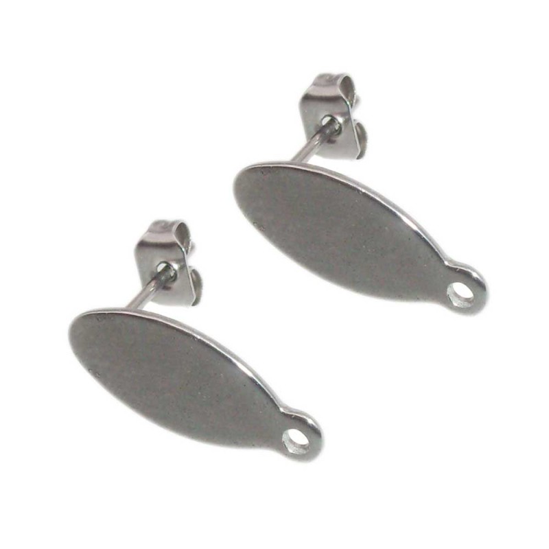 Monachelle in acciaio ovali 15x7 mm pacco 2 pz - mhhet77 - pietreeminuterie.com Monachelle in acciaio ovali 15x7 mm pacco 2 pz (mhhet77) - pietreeminuterie.com