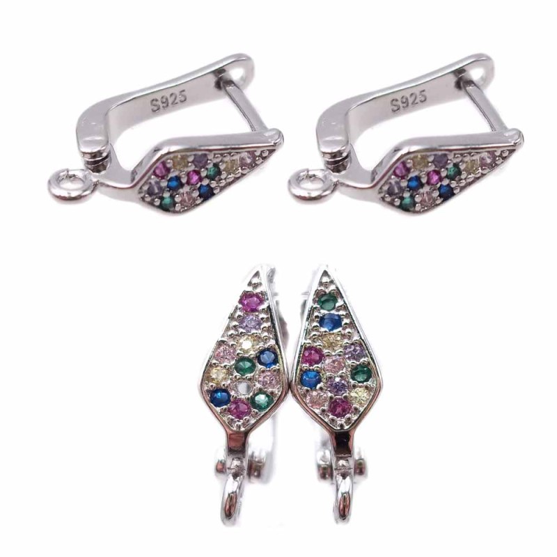 Monachelle in ottone placate argento 925 rodiato 15,7 mm pacco 2 pz - ARG925 - pietreeminuterie.com Monachelle in ottone placate argento 925 rodiato 15,7 mm pacco 2 pz (ARG925) - pietreeminuterie.com