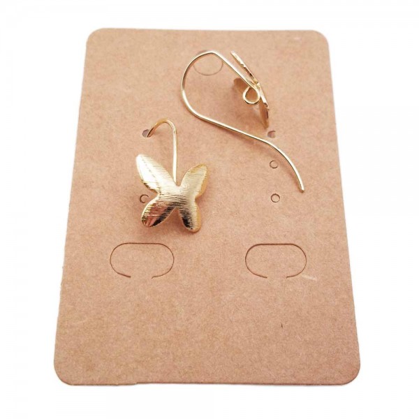 Monachelle | Monachelle ottone oro farfalla 12 mm pacco 2 pezzi - Xx1134