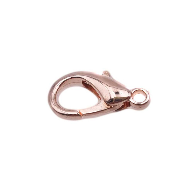 Moschettone 16 mm oro rosa pacco 10 pz (fcc192) - pietreeminuterie.com