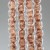 Perline di murano tonde color pelle 10 mm filo 40 cm