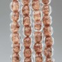 Perline di murano tonde color pelle 10 mm filo 40 cm