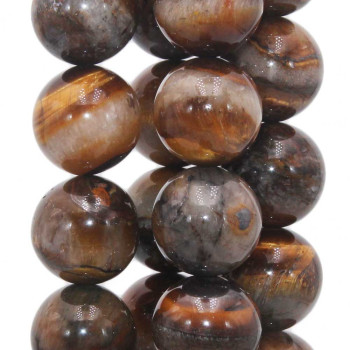 Occhio di tigre tondo 16 mm grado A++ pacco 4 pz