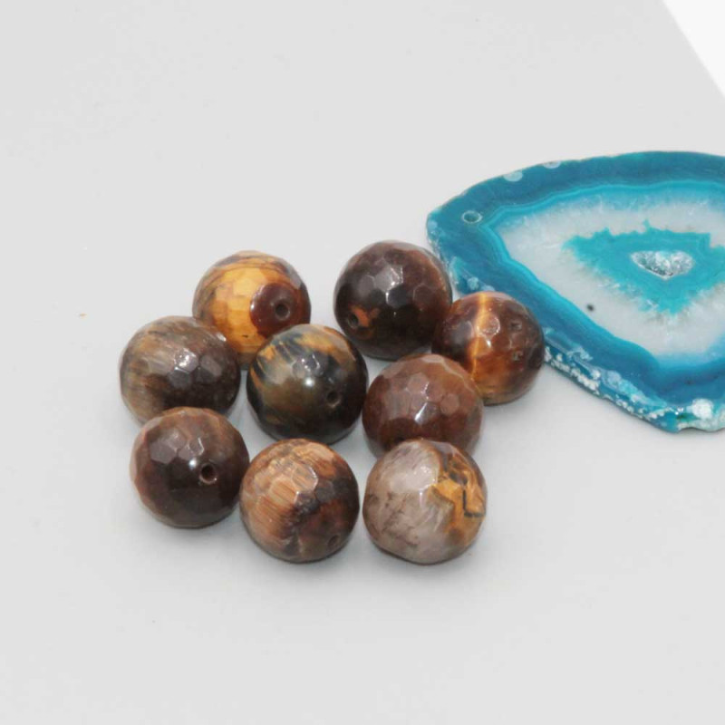 Occhio di tigre tondo sfac. 16 mm conf. 10 pz (pk1479) - pietreeminuterie.com