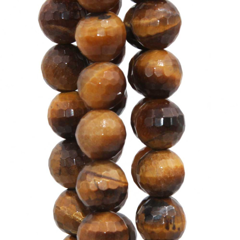 Occhio di tigre tondo sfac. 8 mm grado aaaa filo 40 cm (bg-009-7) - pietreeminuterie.com