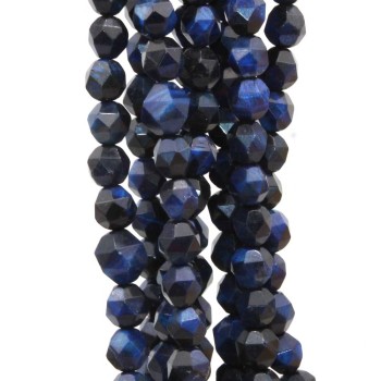 Occhio di tigre pepite blu 8/10 mm pacco 10 pz Occhio di tigre pepite blu 8/10 mm pacco 10 pz