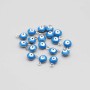 Charms acciaio Occhi turchi azzurri 6 mm conf. 10 pz